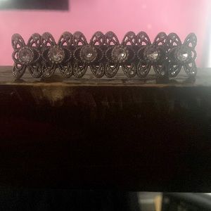 Hair clips with rhinestones